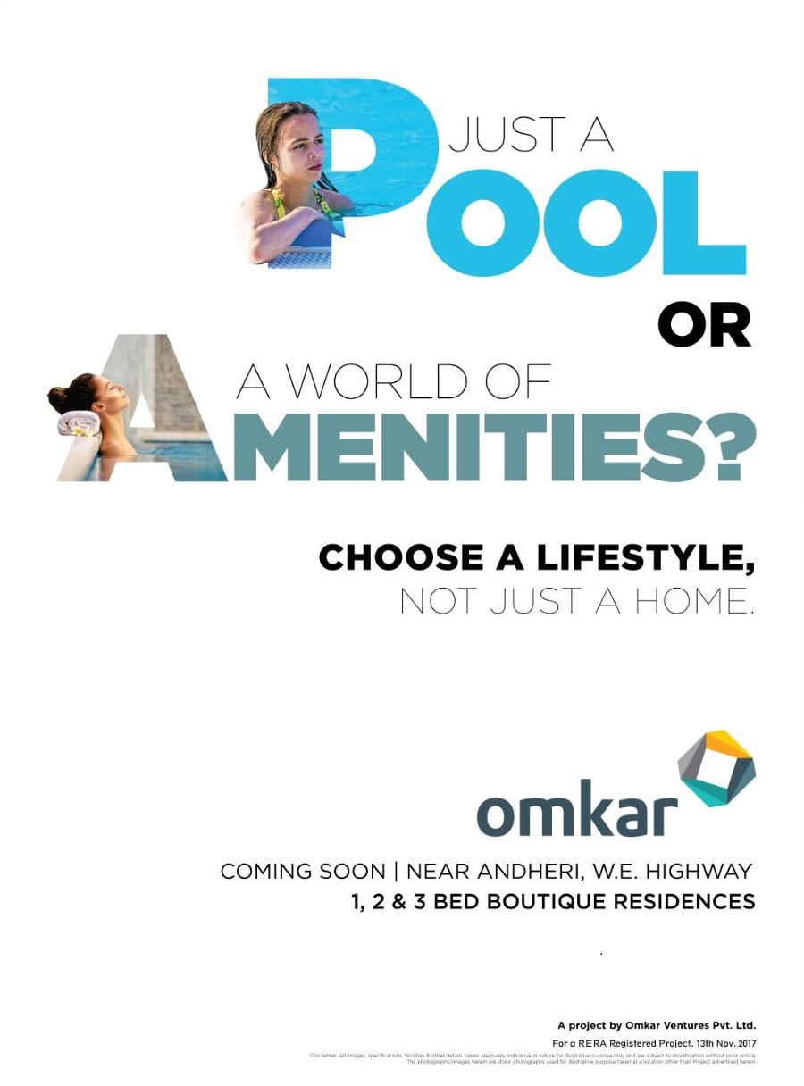 Choose a lifestyle not just a home by residing at Omkar Boutique Residences in Mumbai